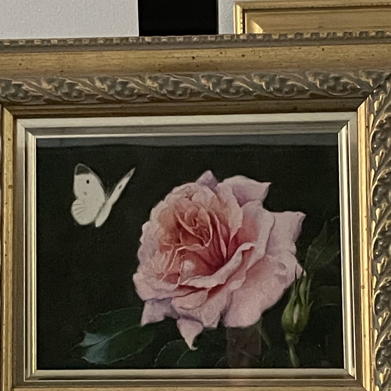 土屋明智 「バラ」水彩 0号 | ギャラリー桂 Karuizawa