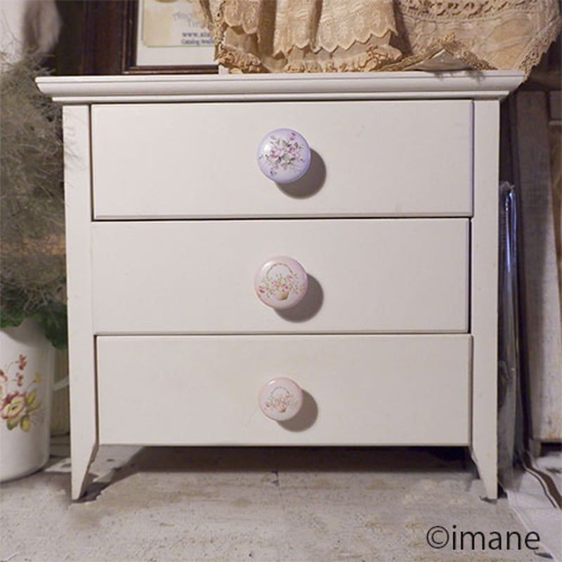 手軽にDIY♪】イマン ローズバスケット ツマミ L | Frenchchic