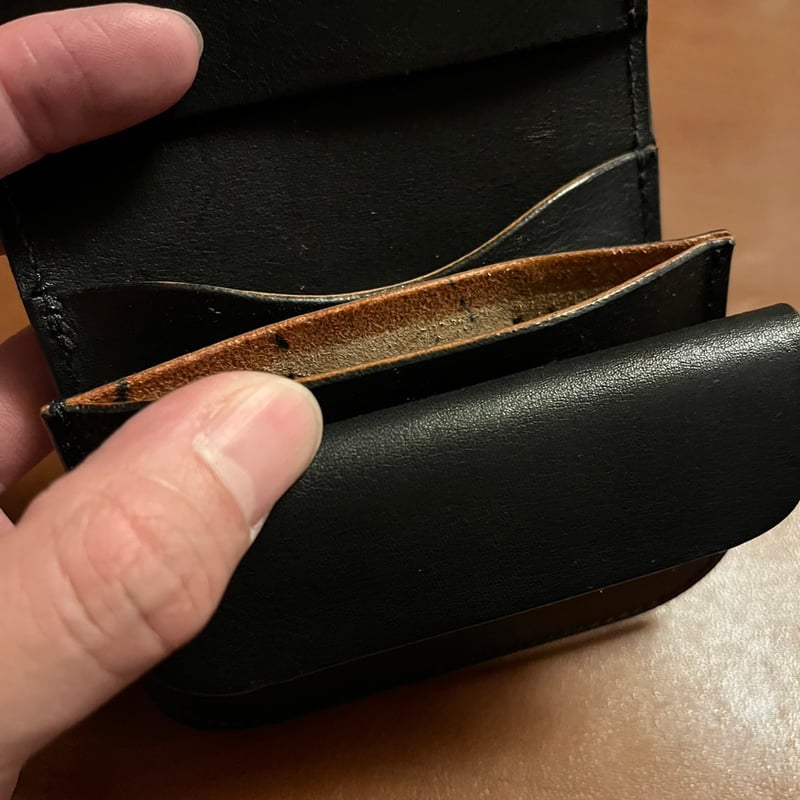 LW-06-BLK Small Tracker Wallet（サドルレザー茶芯） | kyot