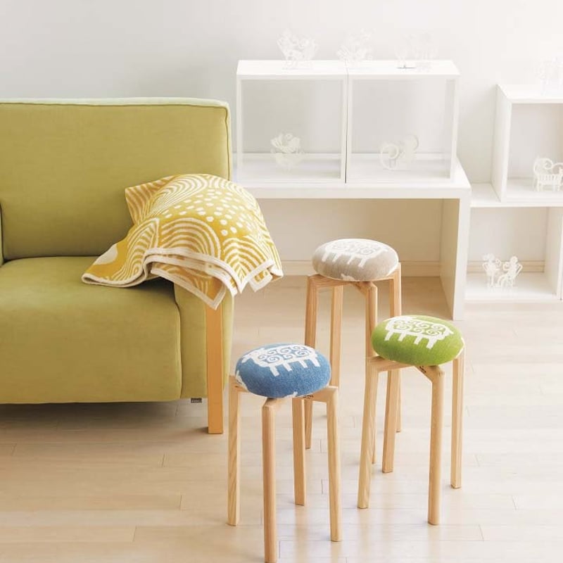 クリッパン 匠工芸 コラボ スツール ヒツジ シュニール コットン 北欧