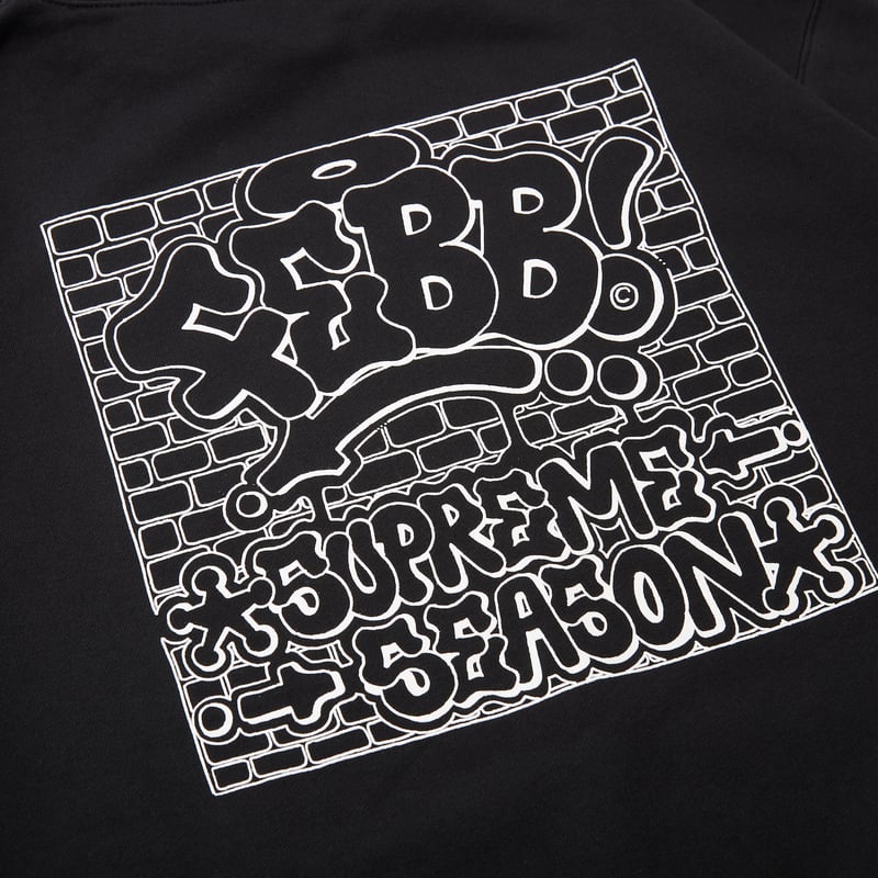 febb SUPREME SEASON HOODIE BLACK （10.0 Oz / 裏起毛