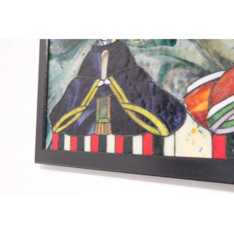 オリジナルステンドグラス『お雛様の額』 | shop煌LaLa