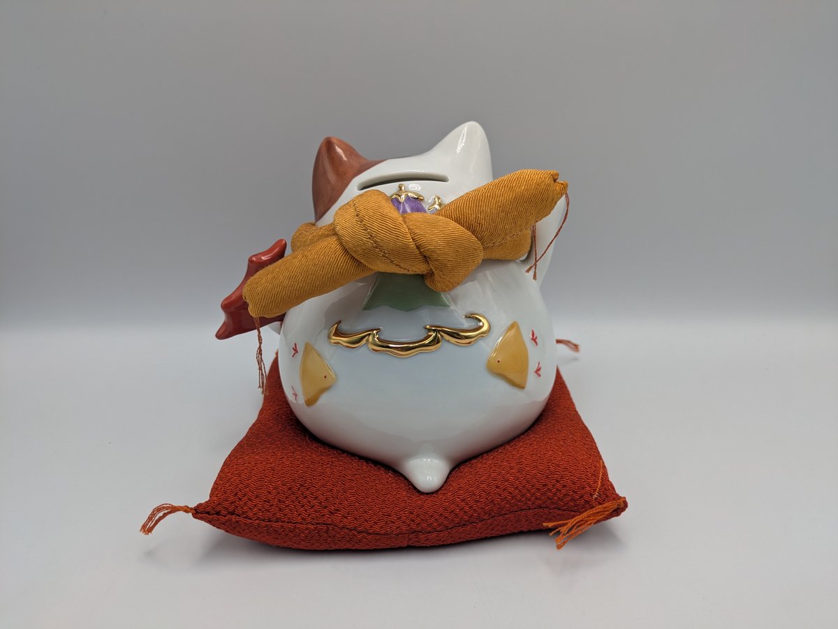 猫舎道楽堂本舗 招き猫 右手上げ 鯛 まねきねこ 置物 商売繁盛 開運