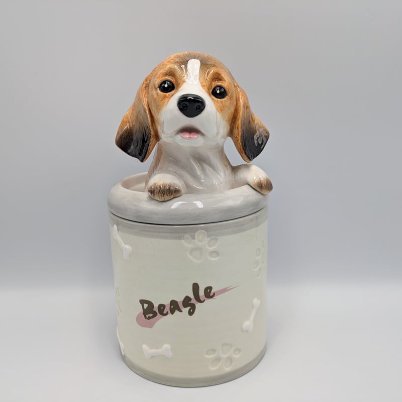 ビーグル犬 クッキージャー スタッキングキャニスター 陶器製 アメリカ
