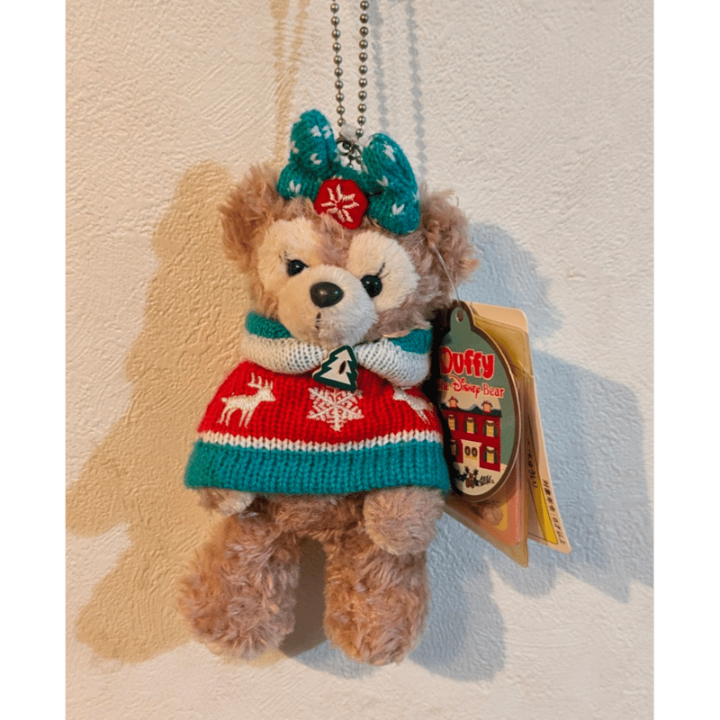 ダッフィー シェリーメイ ぬいぐるみバッジ クリスマス・ウィッシュ