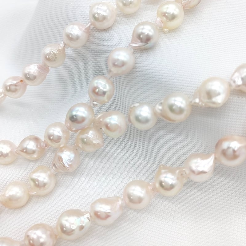 あこや真珠バロック ロングネックレス | KJM-pearl