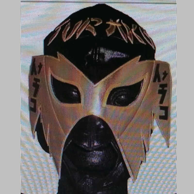 ツラコ試合用マスク アロンカナレス製【本人着用済み・サイン入り