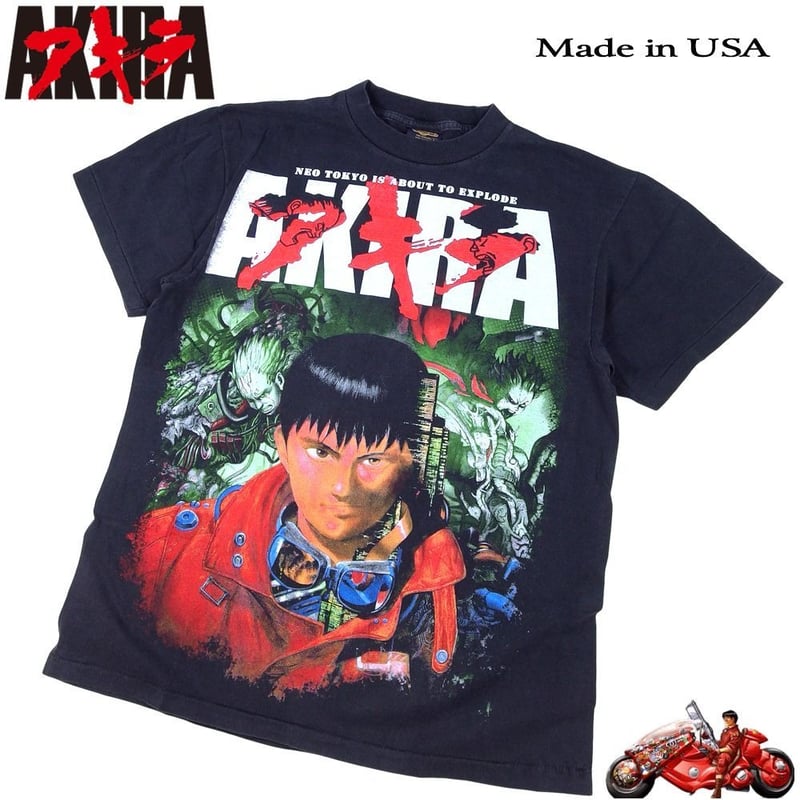 AKIRA アキラ アニメ Tシャツ USA製 ブラック Lサイズ 半袖 メンズ