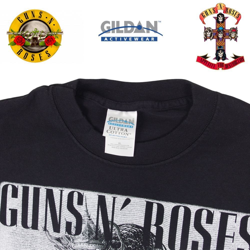 GUNS N' ROSES ガンズアンドローゼス Tシャツ ブラック Lサイズ ツアー