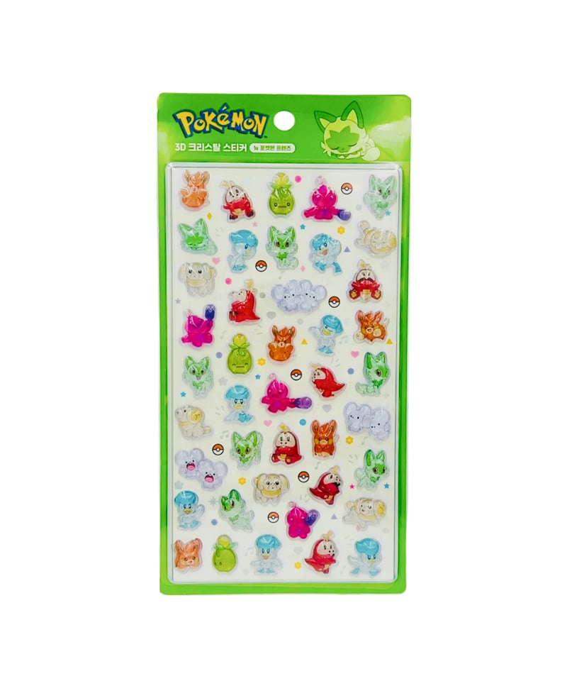 韓国限定】3Dクリスタルステッカー ポケモン 4種類 | KOREA STICKER STORE