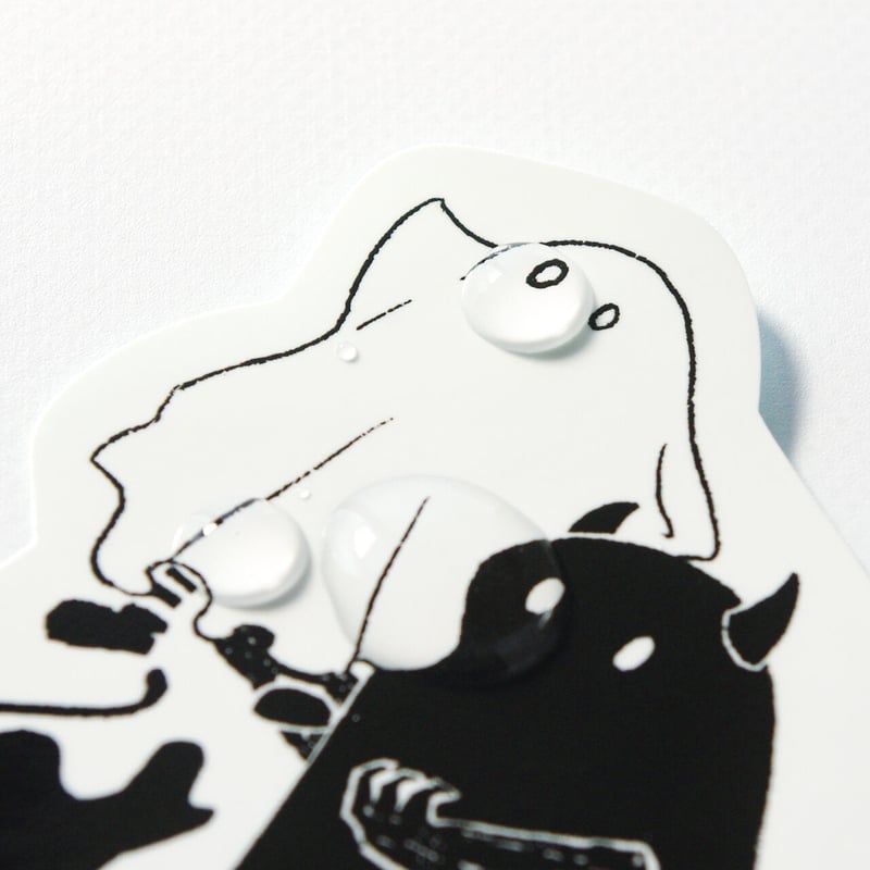 オバケの浮遊｜耐水ステッカー | MIRIN