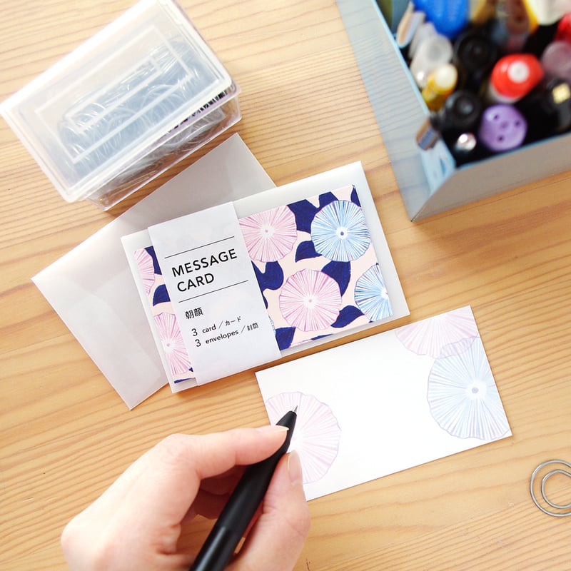 朝顔｜メッセージカードセット | MIRIN