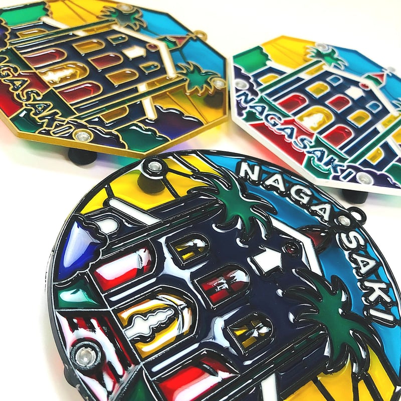 ①長崎ステンドグラス【トリベット】8角形 （ゴールド） | 長崎お土産