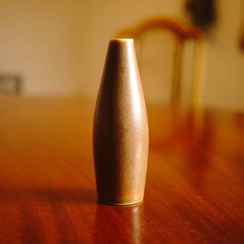 北欧 デンマーク PALSHUS パルシュス 花瓶 フラワーベース 茶