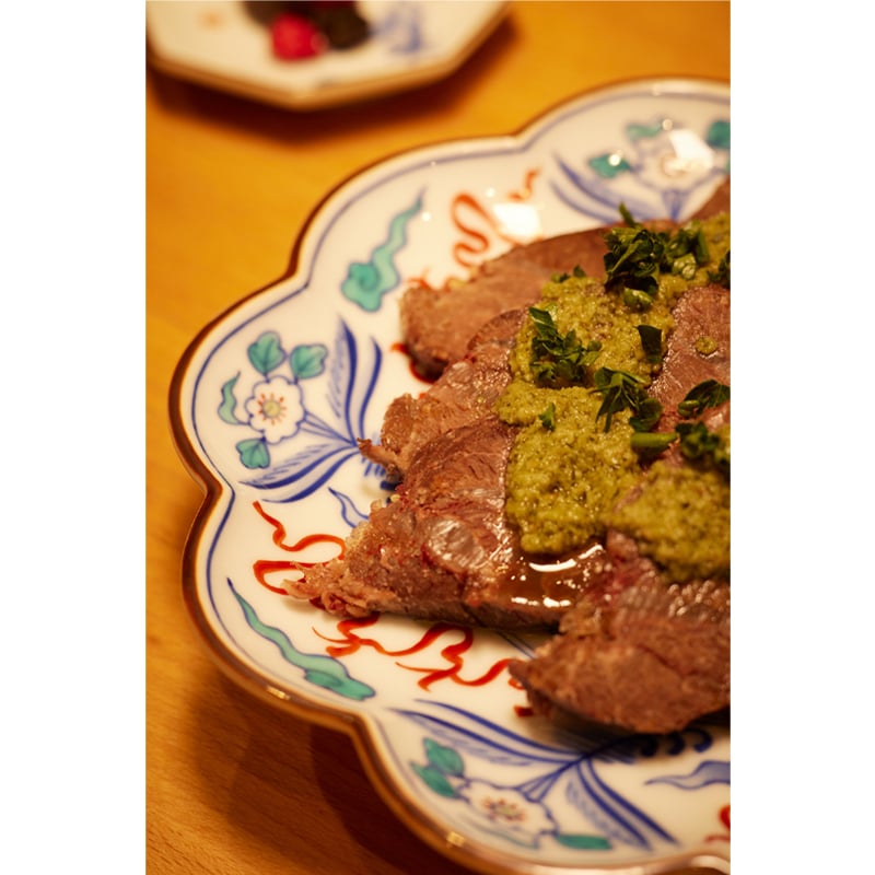 染錦龍鳳凰文輪花皿 | 辻精磁社 つじのくら