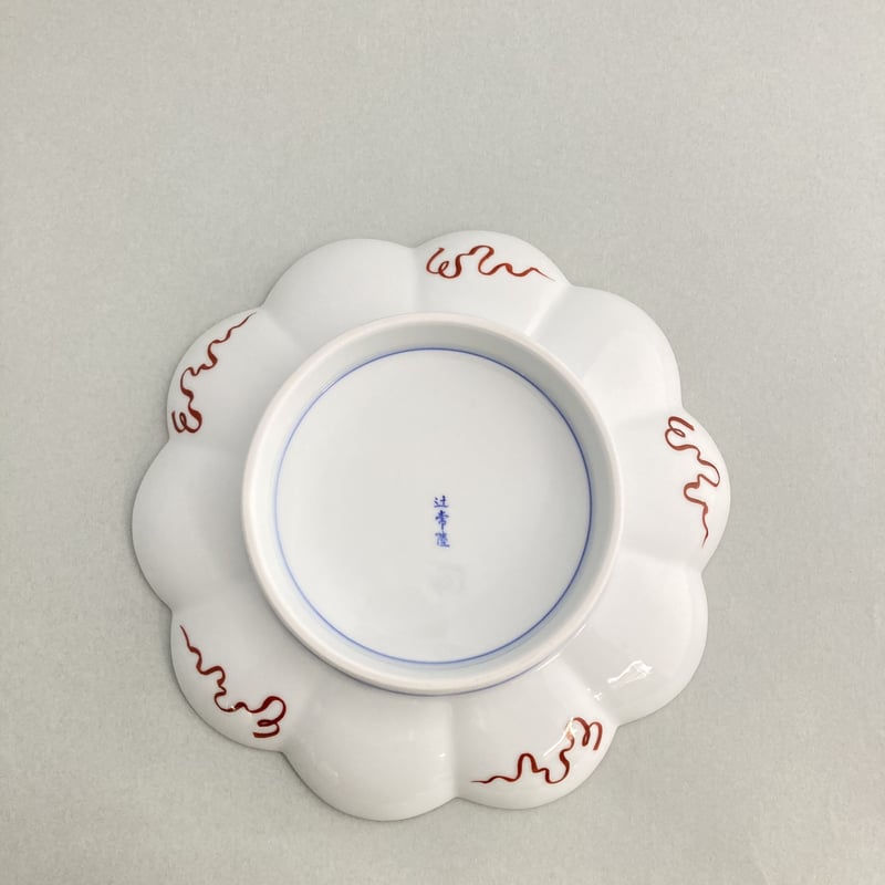 染錦龍鳳凰文輪花皿 | 辻精磁社 つじのくら