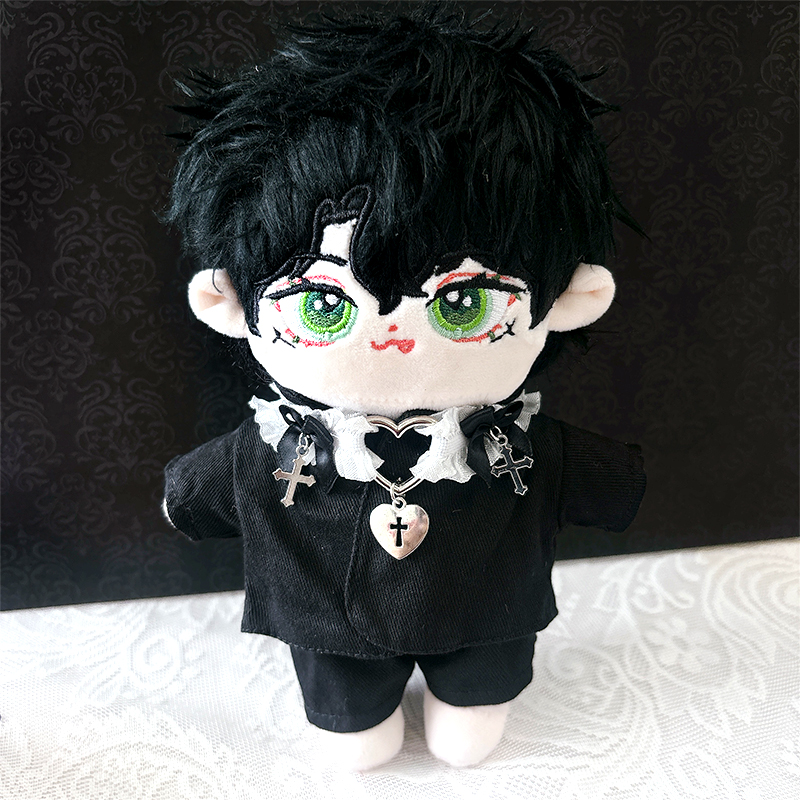 ぬい服】ぬいぐるみ用リボン付き ハートチョーカー【推し活グッズ