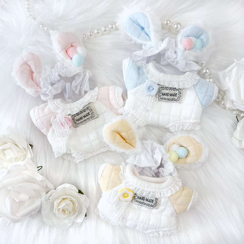 ぬい服】ぬいぐるみ用ベビー服& ヘッドドレスセット 【10cm 用】【推し