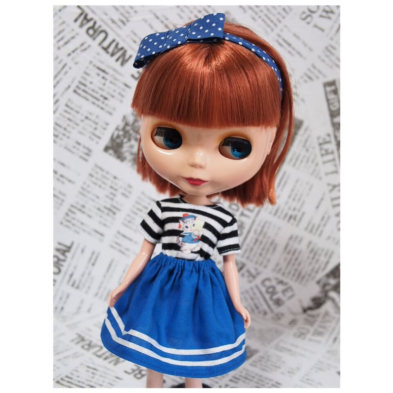 ハンドメイド*ネオブライス/リカちゃんサイズお洋服セットTシャツ+