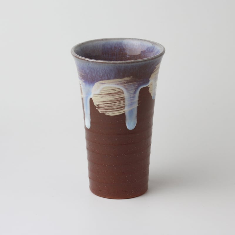 萩の雫｜しずく・そらロングフリーカップペア （化粧箱）｜萩焼窯元 萩