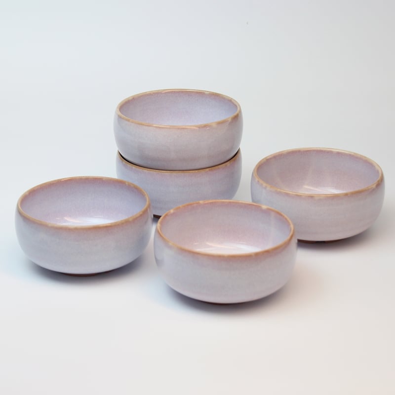 萩むらさき丸小鉢揃（化粧箱）｜萩焼窯元 萩陶苑 椿秀窯 ギフト