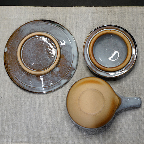 和食器 布志名焼 湯町窯 ふわふわ 卵 の エッグベーカー 大 海鼠釉