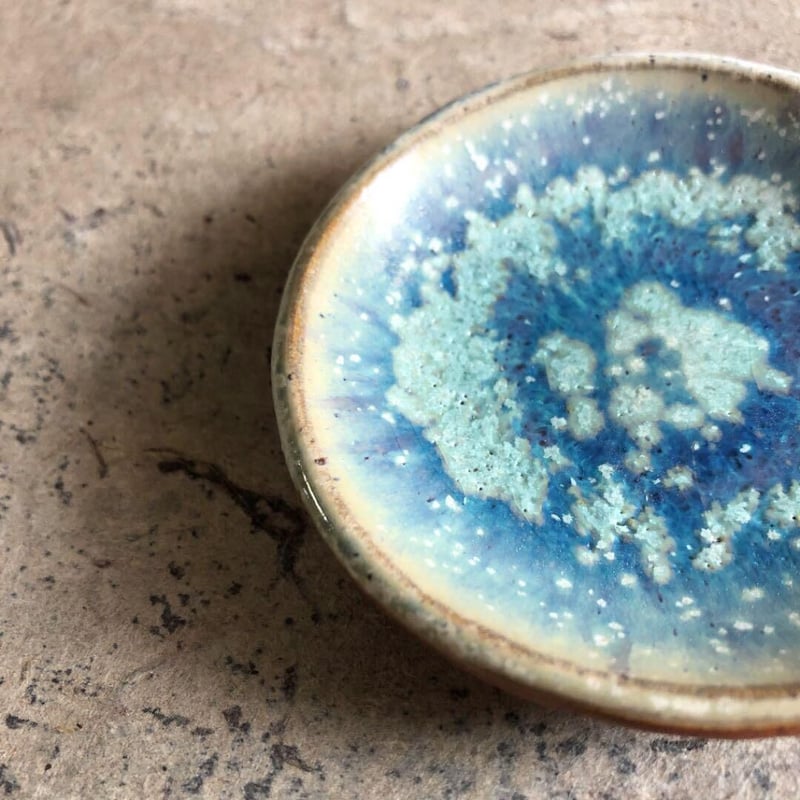 益子焼 結晶釉豆皿 | MatsuBokkuri