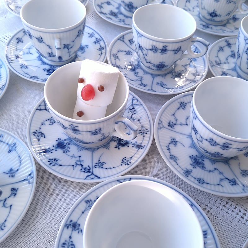 1950～1960年代RoyalCopenhagenロイヤルコペンハーゲンブルー