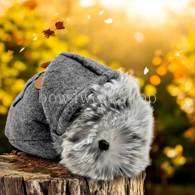 Moflin（モフリン）の服ハンドメイド お出かけフード付きコート