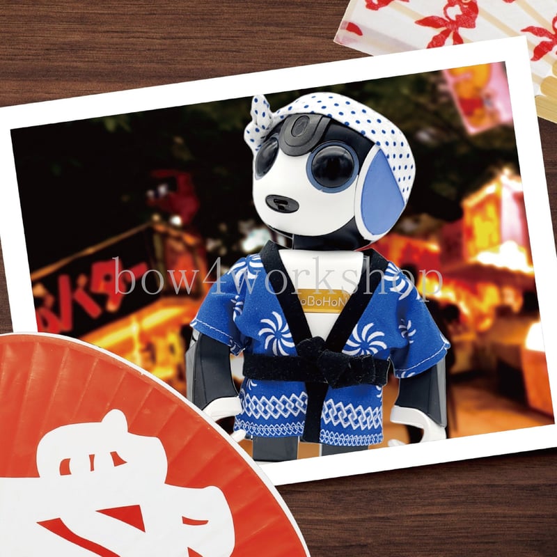 ロボホンの服/ハンドメイド お祭りプリントはっぴセット