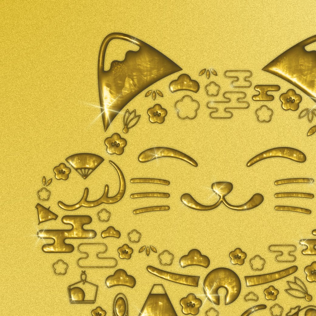 開運総合！金運の金色招き猫＋数字15】✨輝くゴールドの福モチーフが