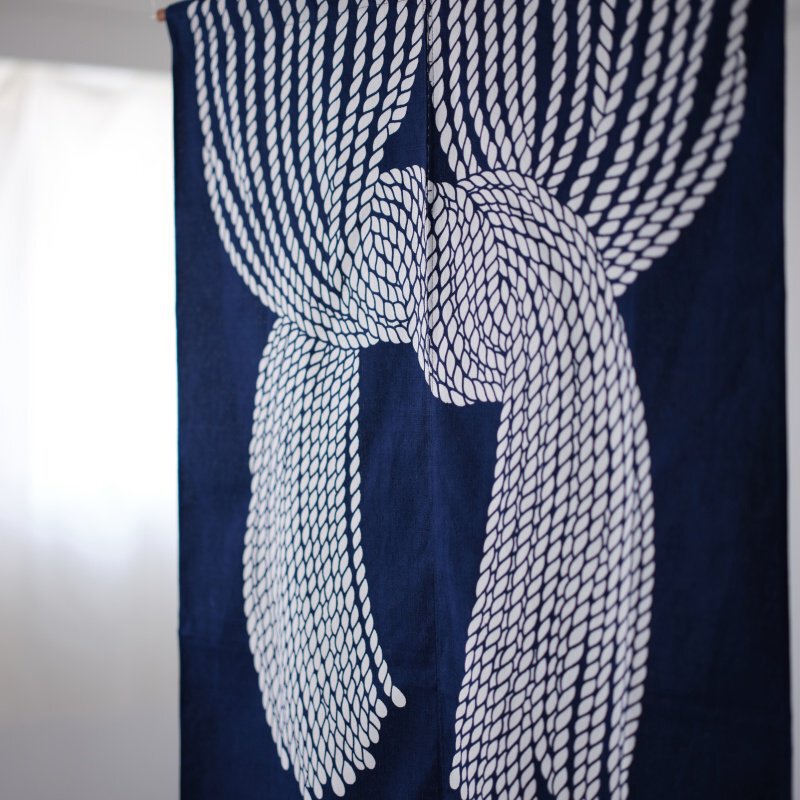 綿暖簾 縄のれん文85×120㎝ | 静岡市立芹沢銈介美術館museumshop