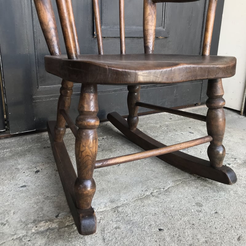 イギリス】 アンティーク キッズ ロッキングチェア AN1-8 | Botanical C