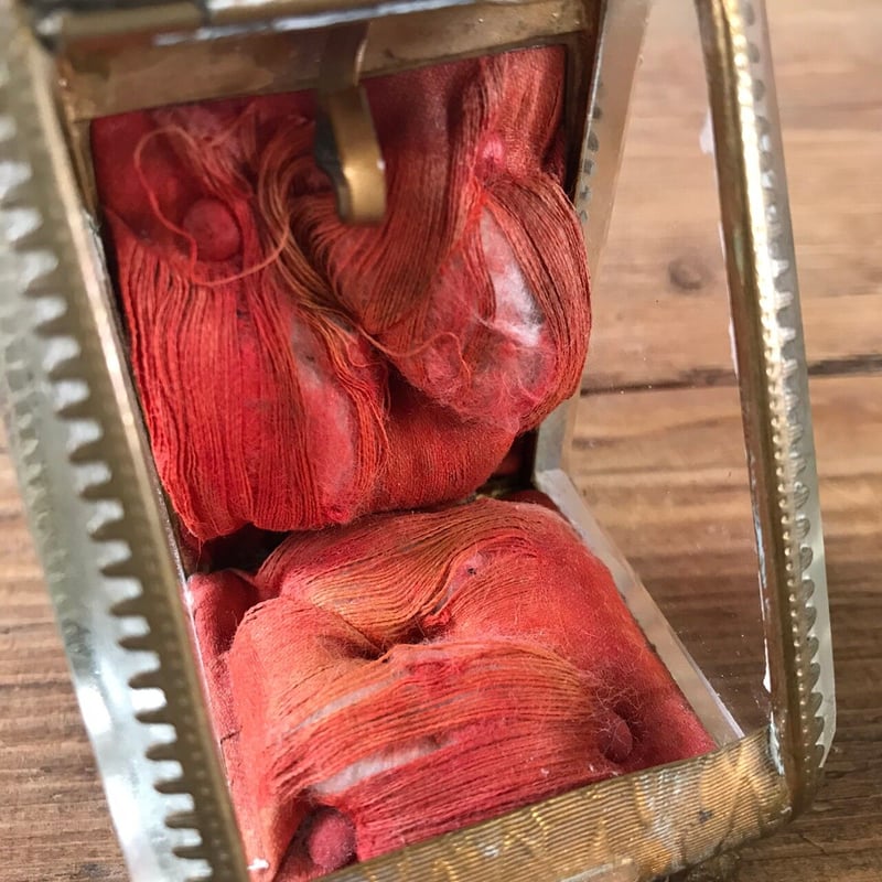 フランス】アンティーク 時計用べベルガラスボックス AN7-1