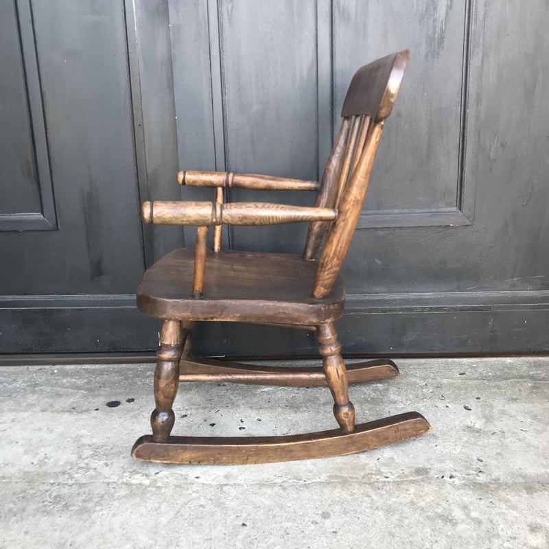 イギリス】 アンティーク キッズ ロッキングチェア AN1-8 | Botanical C