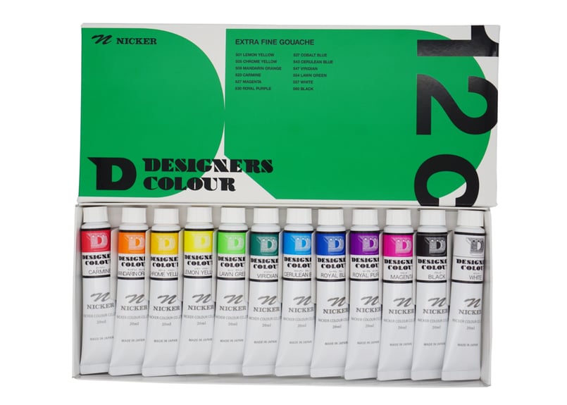 新パッケージ】デザイナースカラー20ML 12色セット（カラーチャート