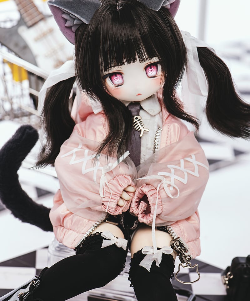 LaPeonierコラボ企画】TinyFox×適当緑 猫耳量産型女子・黒猫 1/6