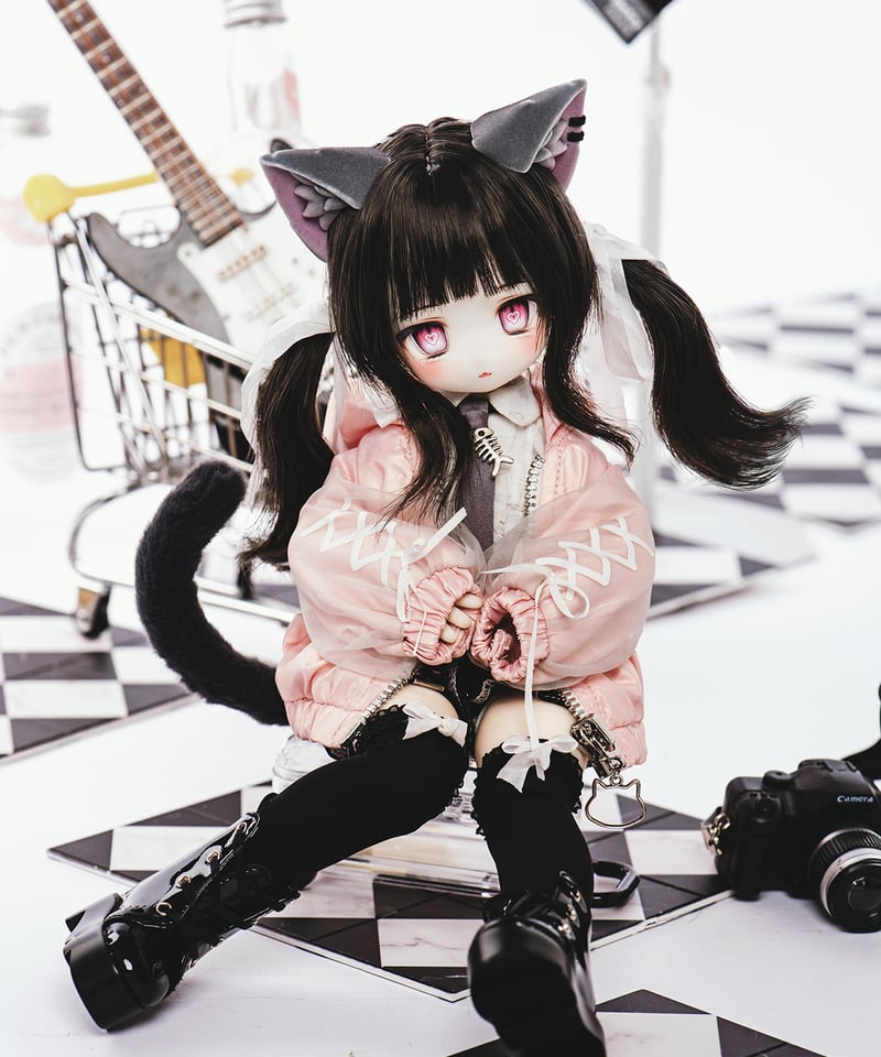 LaPeonierコラボ企画】TinyFox×適当緑 猫耳量産型女子・黒猫 1/6