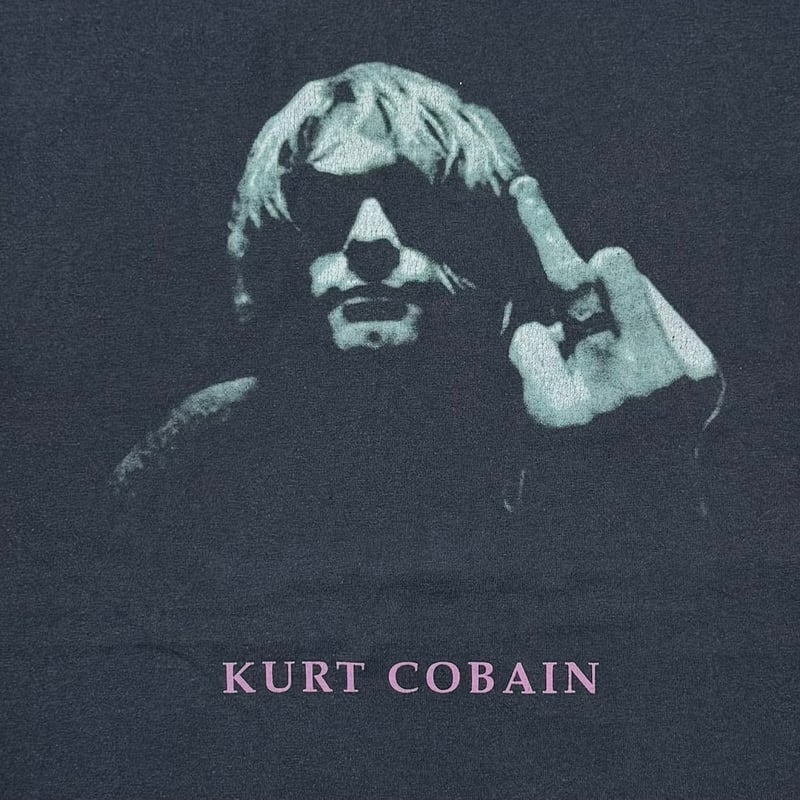 NIRVANA KURT COBAIN FUCK YOU PINK TEXT HANES XL