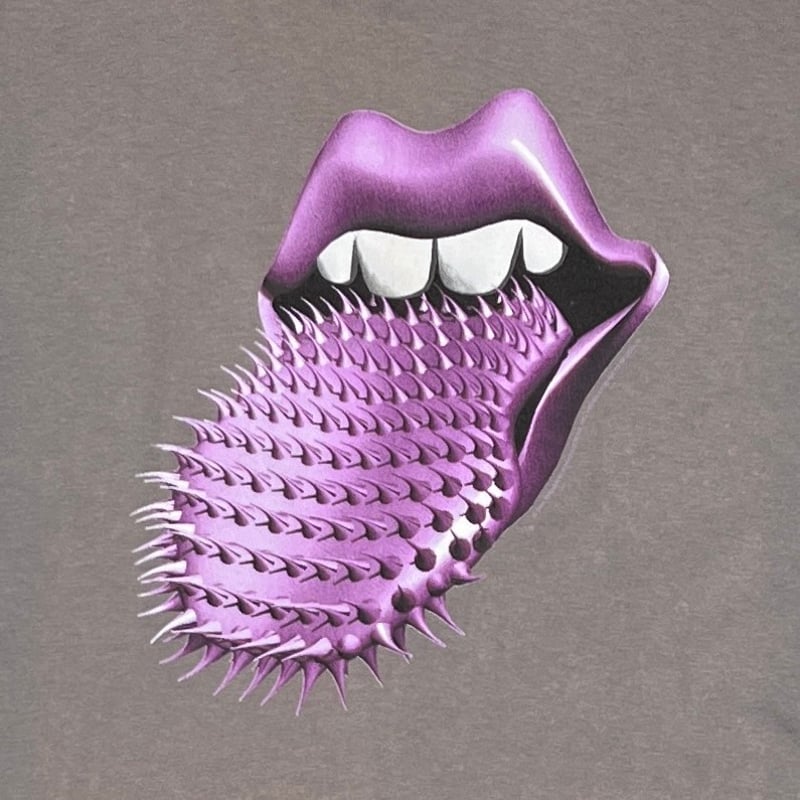 ROLLING STONES PURPLE LIP & SPIKE TONGUE VOODOO