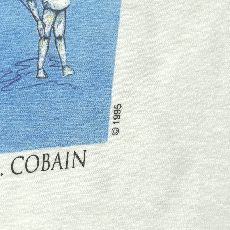 NIRVANA KURT COBAIN MEMORIAL PORTRAIT ADULT WHI