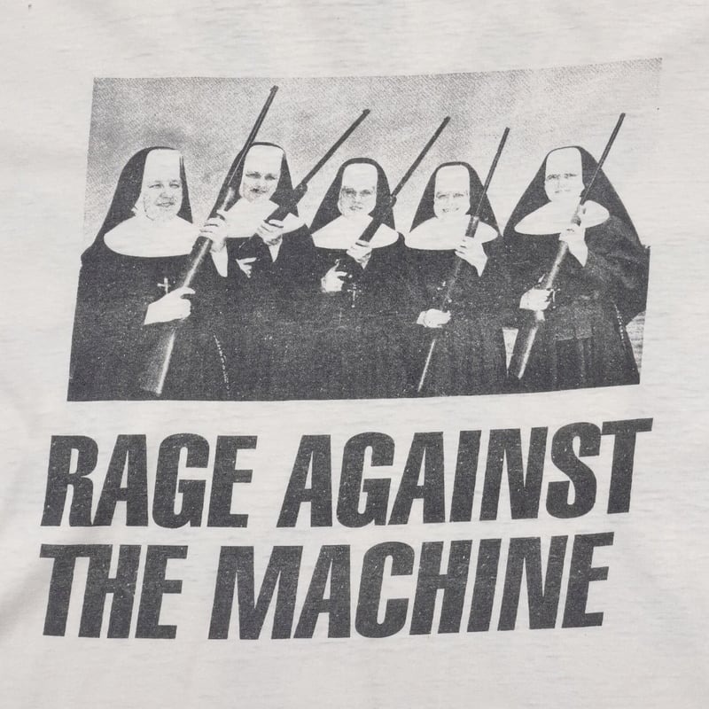RAGE AGAINST THE MACHINE NUNS & GUNS LS WHITE L
