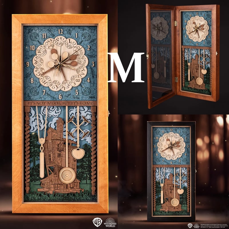 Mサイズ】 ハリーポッター ウィーズリー家の時計 アンティーク 壁掛け