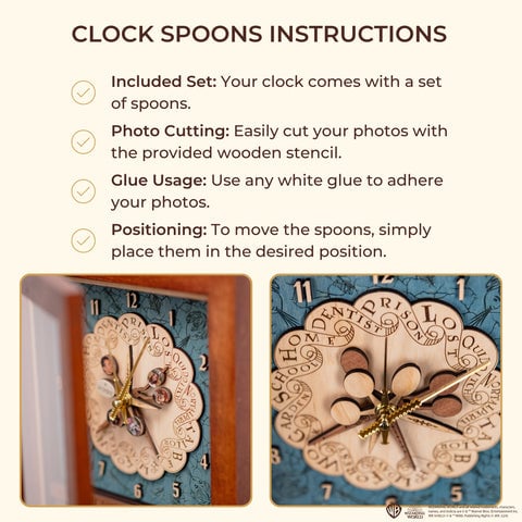 Mサイズ】 ハリーポッター ウィーズリー家の時計 アンティーク 壁掛け