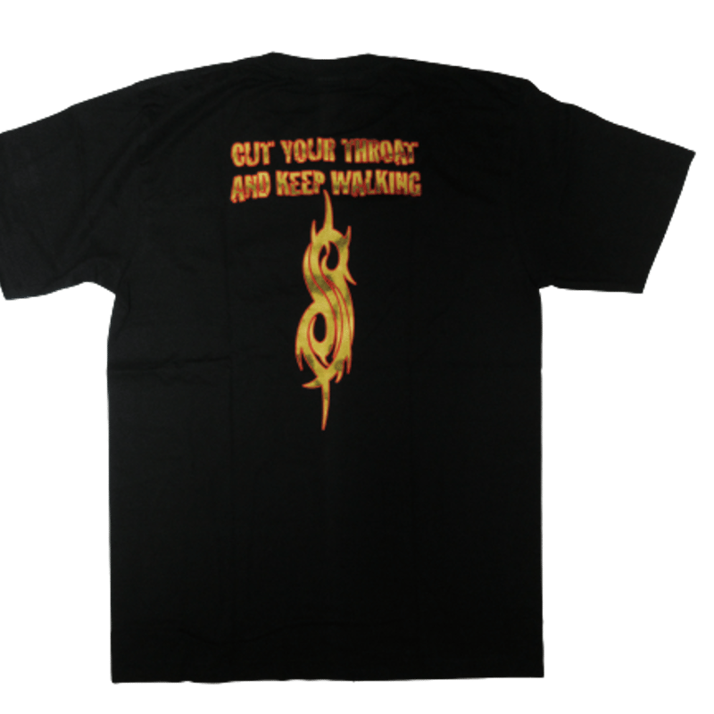 ロックTシャツ SlipKnoT スリップノット ゴールドロゴ｜バンドTシャツ