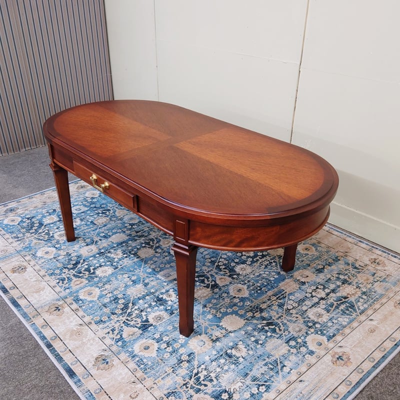 マルニ家具　地中海シリーズ　木製楕円形テーブル ブラウン マルニ木工> センターテーブル・地中海シリーズ | FUJIWAKAYAMA