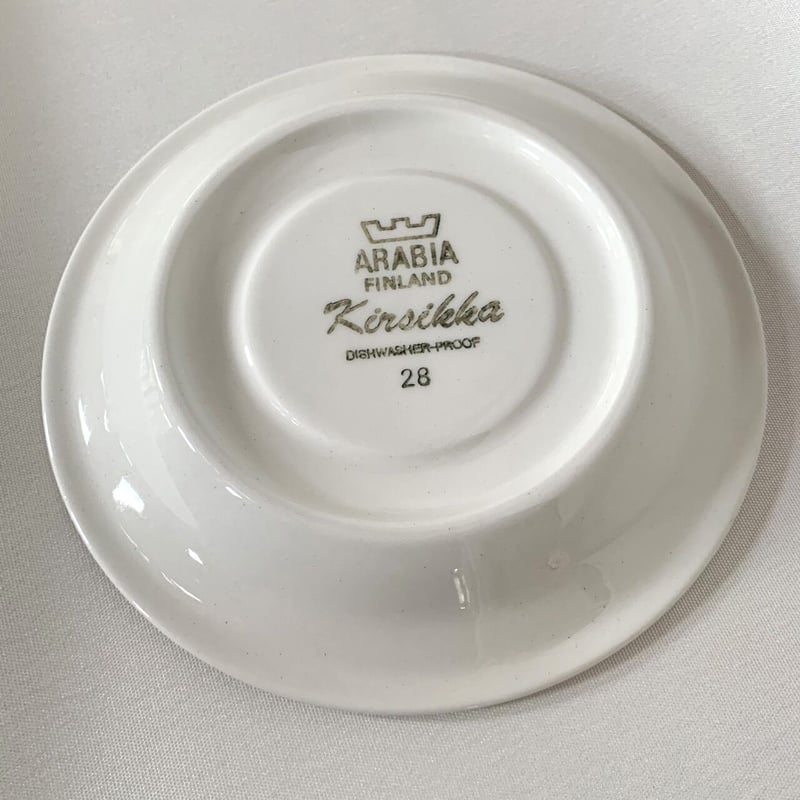 Vintage品】アラビア ARABIA キルシッカ Kirsikka デミタスカップ&ソー