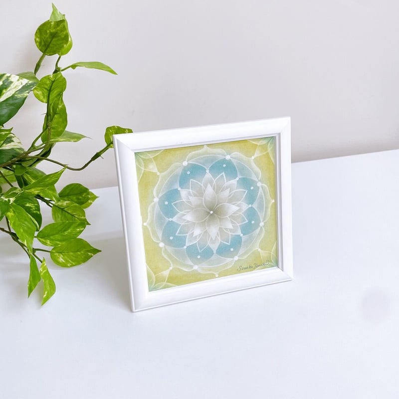 パステル曼荼羅アート│和み（原画15×15㎝） | Sowaka's GALLERY