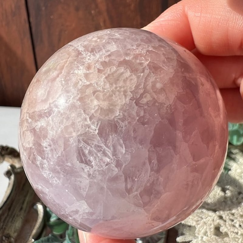 ◇ピンクアメジスト桜瑪瑙共生スフィア【A】 | 天然石と雑貨のお店