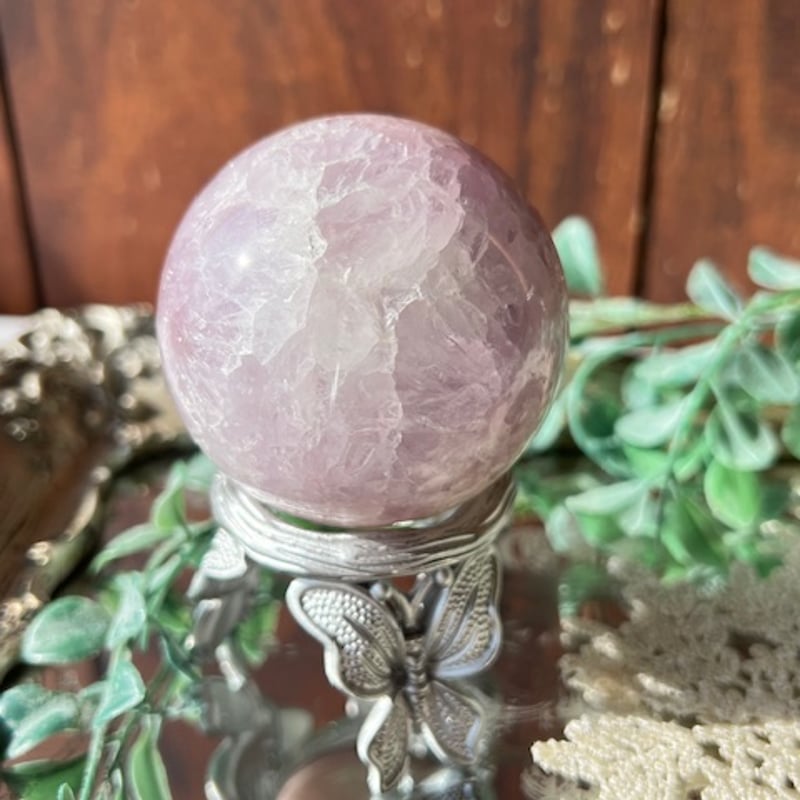 ◇ピンクアメジスト桜瑪瑙共生スフィア【A】 | 天然石と雑貨のお店